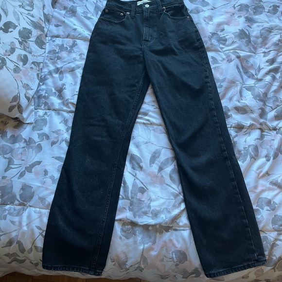 SOLD - Abercrombie & Fitch Ultra High Rise Jeans - Black - Picture 2 of 3